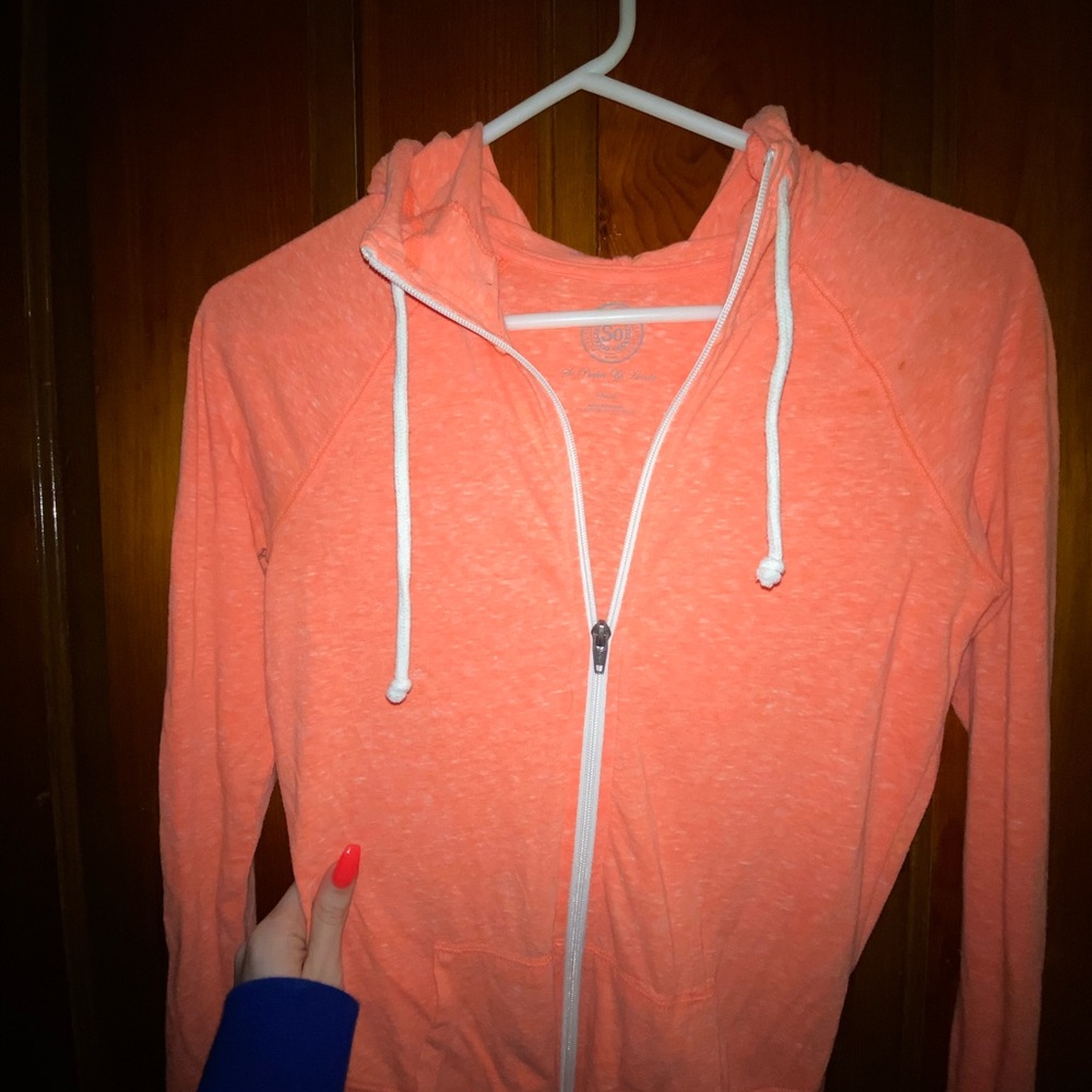 Casual orange hoodie!